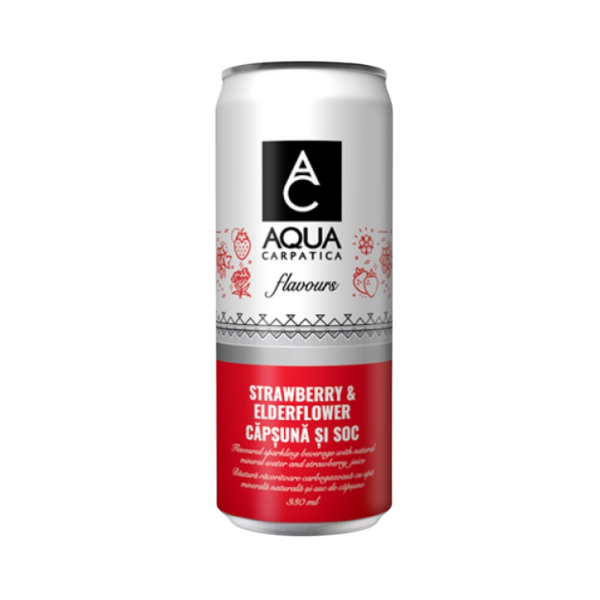 AQUA CARPATICA CU AR CAPSUNI SI SOC DZ 330ML SGR