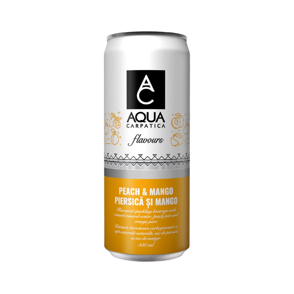 AQUA CARPATICA CU AR PIERSICA&MANGO DZ 330ML SGR