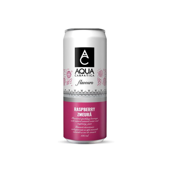 AQUA CARPATICA CU AR ZMEURA DZ 330ML SGR