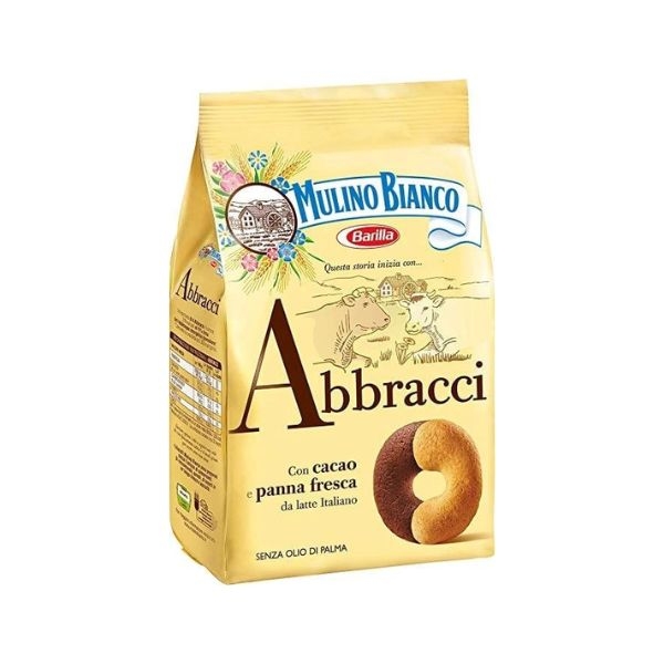 BISCUITI ABBRACCI MULINO CU CACAO SI FRISCA 350 GR
