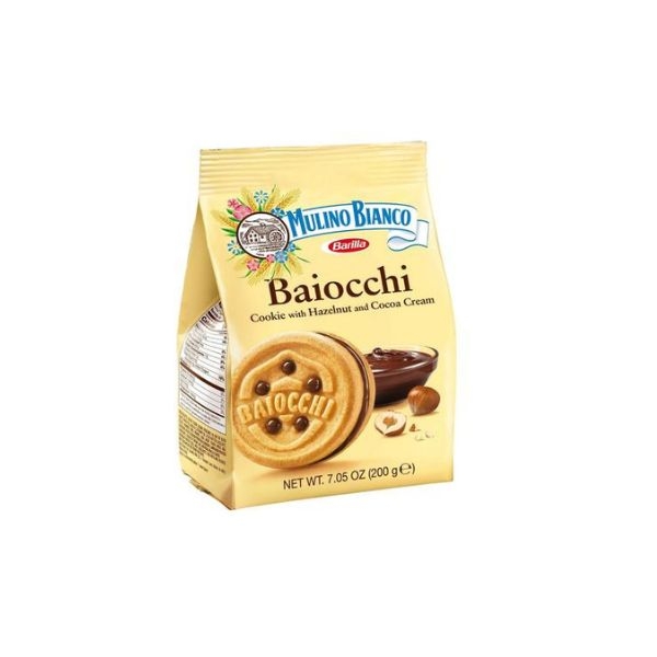 BISCUITI BAIOCCHI CU CR CACAO SI ALUNE DE PAD. 260G