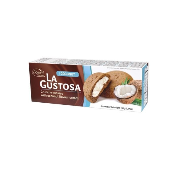 BISCUITI  CU CR. COCOS LA GUSTOSA 150G