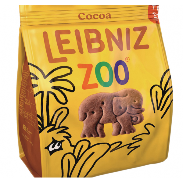 BISCUITI LEIBNIZ ZOOCU AR CIOCO.(CACAO) 100 GR