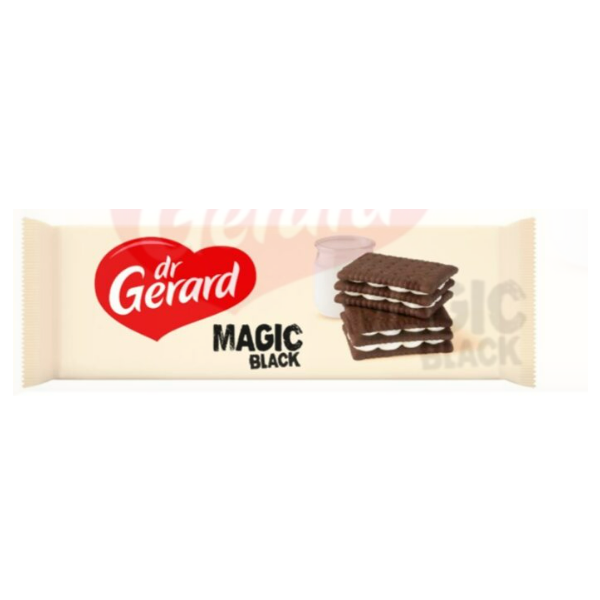 BISCUITI MAGIC BLACK  CACAO CU CR.FRISCA DR GERARD 144G
