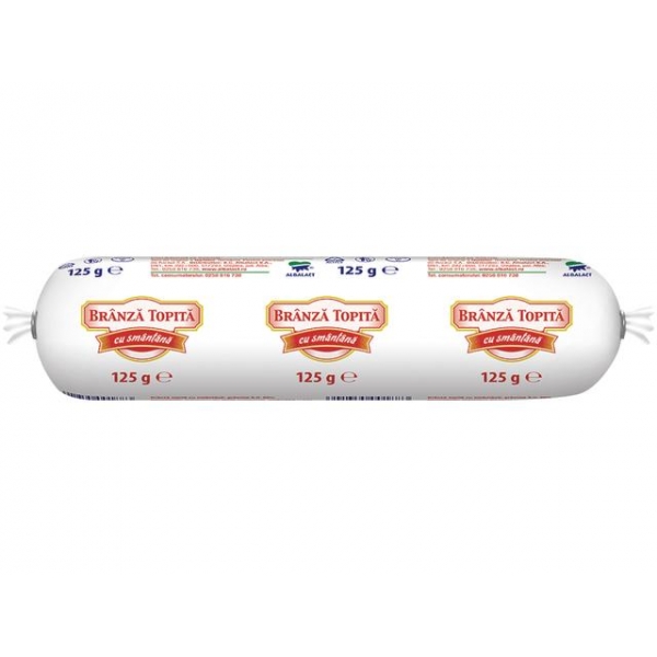 BRANZA TOPITA CU SMANTANA ALBALACT 125GR