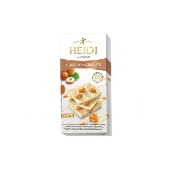 CIOCOLATA HEIDI WHITECU LAPTE SI ALUNE 80GR