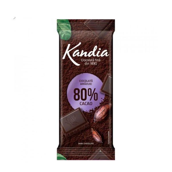 CIOCOLATA KANDIA 80% CACAO 80G