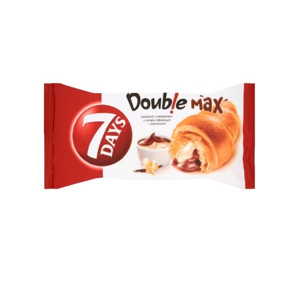 7DAYS CROISSANT CU CR CACAO SI CREMA CU AR. VANILIE 80G