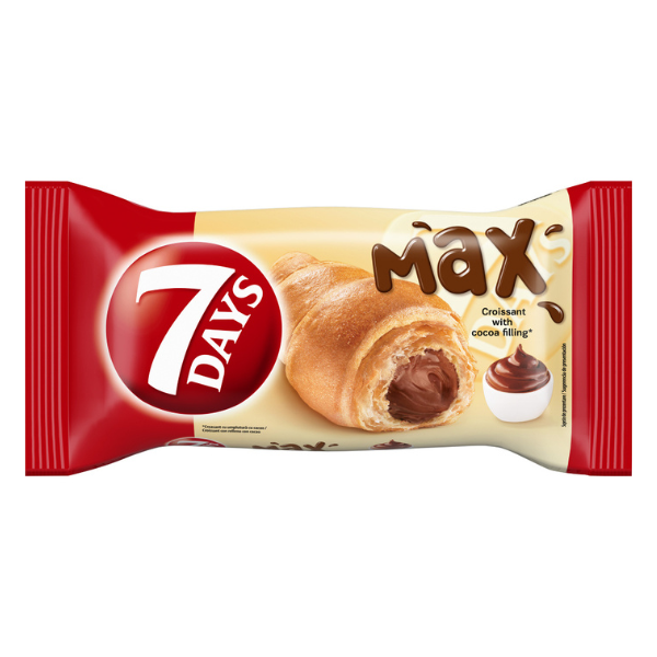 7DAYS CROISSANT CU UMPLUTURA CU CACAO 80G
