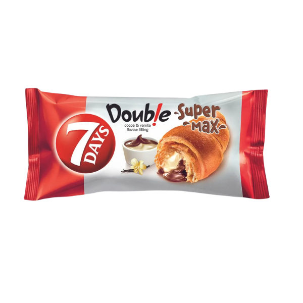7 DAYS CROISSANT CU CR CACAO SI CREMA CU AR. DE VANILIE 110G