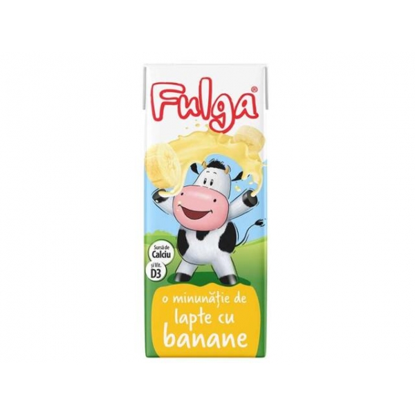 FULGA LAPTE UHT CU BANANE 200ML