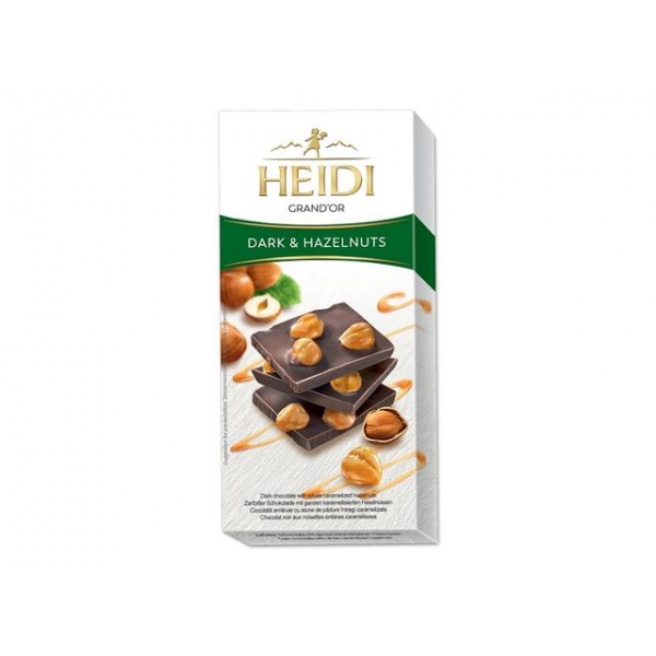 CIOCOLATA HEIDI GRAND'OR HAZNUTS DARK 80