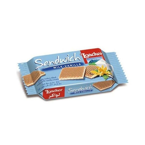 NAPOLITANE LOACKER CU CREMA DE     LAPTE SI VANILIE 25G
