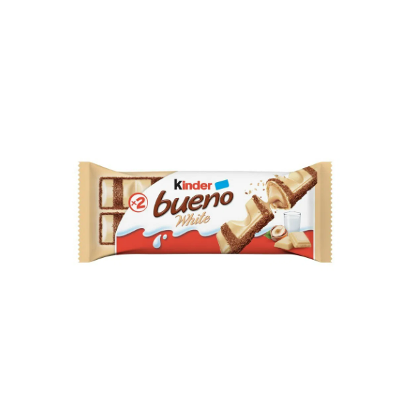 NAPOLITANE KINDER BUENO WHITE CU UMPL.DE LAPTE SI ALUNE 39G