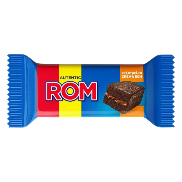 PRAJITURA CU CR ROM GLAZURA CACAO 35G