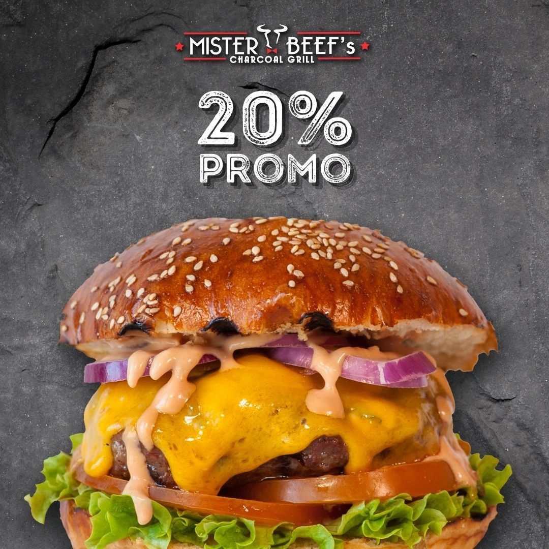 20% discount pentru comenzile din MISTER BEEF