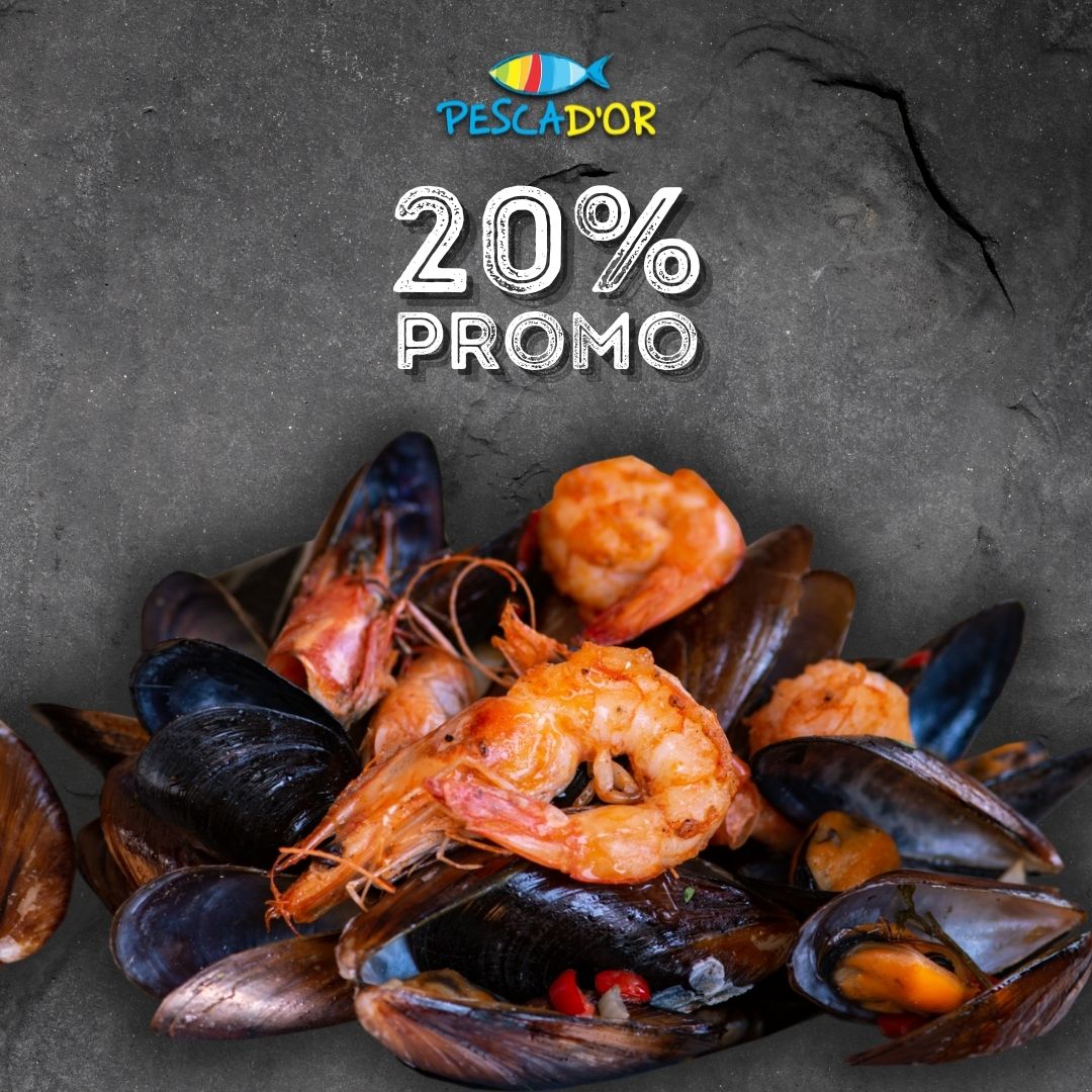 20% discount pentru comenzile din PESCADOR