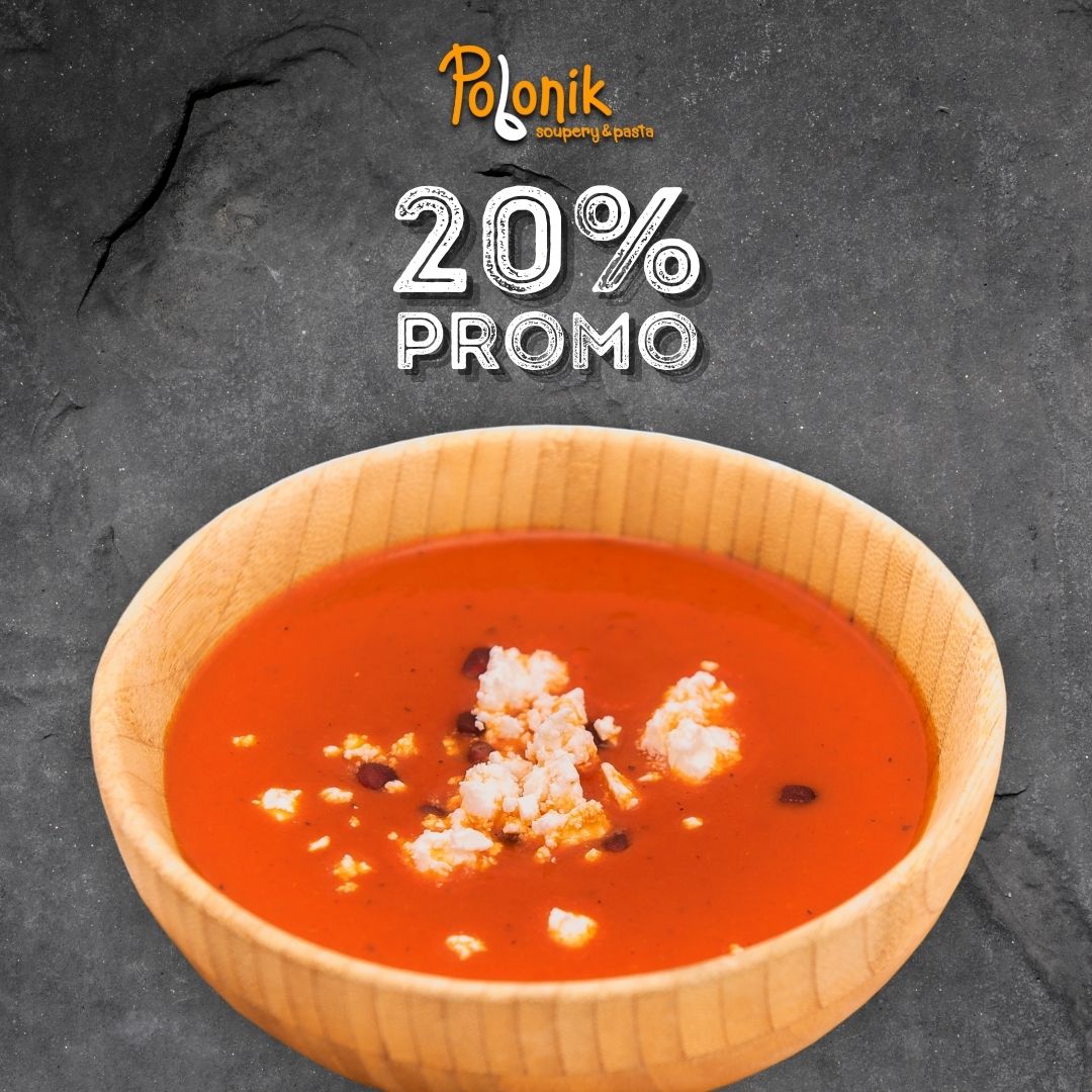20% discount pentru comenzile din  POLONIK